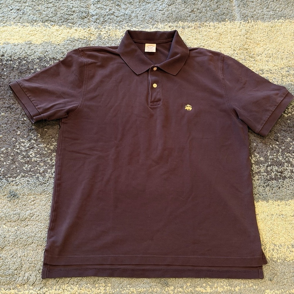 Brooks Brothers 1818 Performance Polo Original Fit Short Sleeve Shirt Men's L